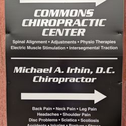 Commons Chiropractic Center - Directional sign for Commons Chiropractic Center