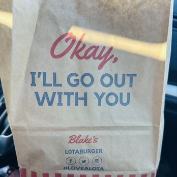 Blake's Lotaburger - To-go bag - Burgers Near Me - Las Cruces, New Mexico Blake's Lotaburger - To-go bag - Burgers Near Me - Las Cruces, New Mexico