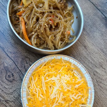 Wang Cho Korean BBQ - Japchae and cheese corn - Korean Near Me - Riverside, California Wang Cho Korean BBQ - Japchae and cheese corn - Korean Near Me - Riverside, California