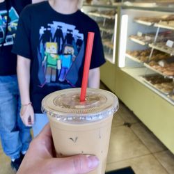 College Coffee & Donuts - Vietnamese iced coffee, small.