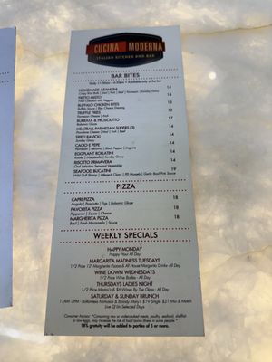Menu photo 1 Cucina Moderna Fort Lauderdale Fort Lauderdale, FL Menu photo 1 Cucina Moderna Fort Lauderdale Fort Lauderdale, FL