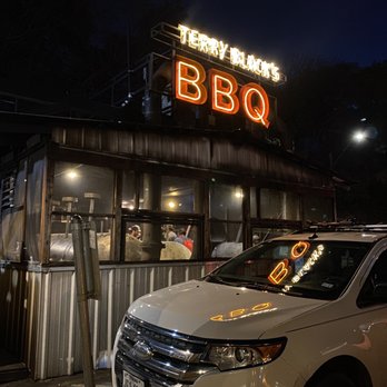 Terry Black's Barbecue - Parking lot where the smokers are - Barbeque Near Me - Austin, Texas Terry Black's Barbecue - Parking lot where the smokers are - Barbeque Near Me - Austin, Texas