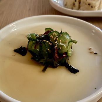 Tancho - Omakase ($41 total) - sunomono salad (first course) - Sushi Bars Near Me - Austin, Texas
