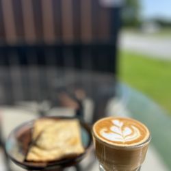 Keagan’s Coffee - Savory poptart and cortado