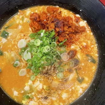 Bibim - Soonduboo Ramen w/ Spicy Pork - Korean Near Me - Portland, Oregon Bibim - Soonduboo Ramen w/ Spicy Pork - Korean Near Me - Portland, Oregon