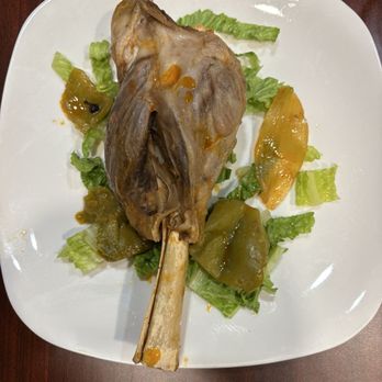 Sasa Restaurant & Sweets - Just the lamb shank.....they split the plate so one of us could have the rice and salad and hummus. - Desserts Near Me - Phoenix, Arizona