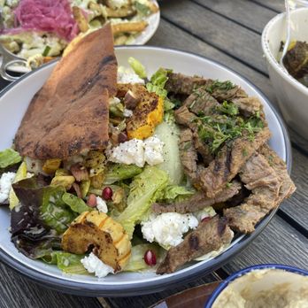 Spread Kitchen - Fattoush salad with steak - Lebanese Near Me - Sonoma, California Spread Kitchen - Fattoush salad with steak - Lebanese Near Me - Sonoma, California
