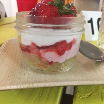 The Wild Chive - Deconstructed strawberry shortcake dessert - Vegan Near Me - Long Beach, California