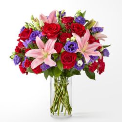 Order the Truly Stunning Bouquet-- a gorgeous mix of rose and lily blooms. Same day flower delivery from top local florists in...