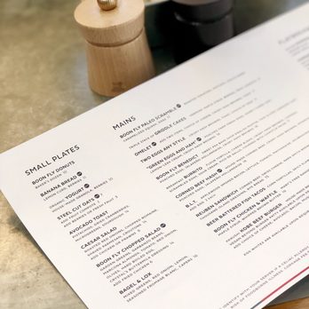 Boon Fly Cafe - Menu - American Near Me - Napa, California
