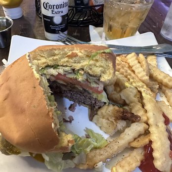 Corona Beach House - Mushroom onion Swiss burger - American Near Me - Miami, Florida Corona Beach House - Mushroom onion Swiss burger - American Near Me - Miami, Florida