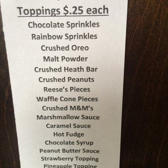 Splits And Giggles - Toppings - Ice Cream & Frozen Yogurt Near Me - Lancaster, Pennsylvania