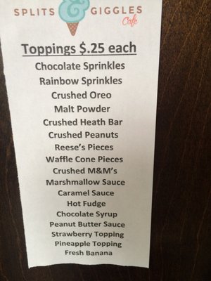 Menu photo 4 Splits And Giggles Lancaster, PA