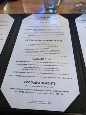 Menu photo 5 The Keg Steakhouse + Bar Banff, AB Menu photo 5 The Keg Steakhouse + Bar Banff, AB