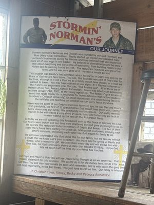 Menu photo 1 Stormin' Norman's Barbecue & Chicken Kenly, NC Menu photo 1 Stormin' Norman's Barbecue & Chicken Kenly, NC