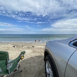 Looking at the beach