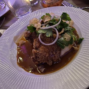 Blondette - FRICASSEE OF SWEETBREADS: pommes puree, beech mushrooms, madeira us - Venues & Event Spaces Near Me - Minneapolis, Minnesota