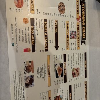 Storming Crab - More menu - Seafood Near Me - Henderson, Nevada
