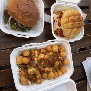 Bopomofo Cafe - honey walnut shrimp, mapo tots, bolo fried chicken sandwich - Bubble Tea Near Me - San Gabriel, California