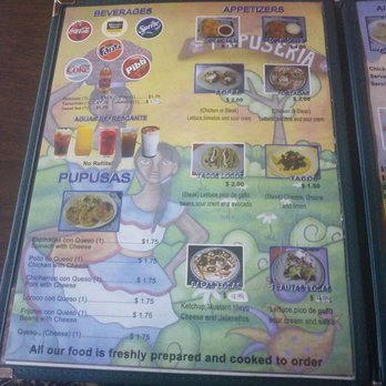 La Bendicion Pupuseria Salvadorena - Menu - Latin American Near Me - Dalton, Georgia