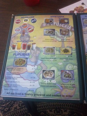 Menu photo 6 La Bendicion Pupuseria Salvadorena Dalton, GA