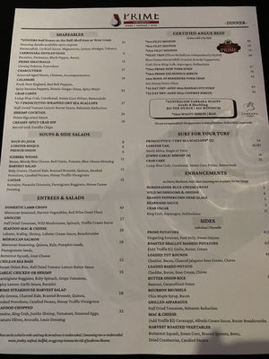 Menu photo 2 Prime Cincinnati Cincinnati, OH