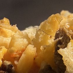 Los Rancheros Taco Shop  - Hair in California Burrito