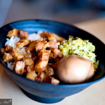 Green Shaker - Love this pork rice bowl for lunch today - Bubble Tea Near Me - Walnut, California