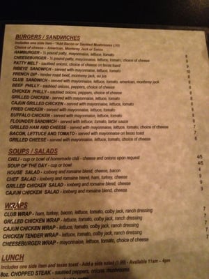 Menu photo 3 Waterfront Bar & Grill Maryville, TN