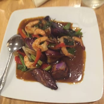 Le Basil - Shrimp with eggplant - Thai Near Me - Palm Desert, California