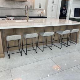 Tanner material offers high quality kitchen cabinets and flooring selections.
