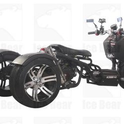 FE Motorsports - Ice Bear Mad Dog Trike 3 Wheeler Black