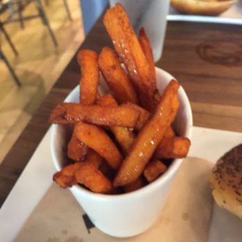 Eureka! - Sweet potato fries with honey on top - American Near Me - Mountain View, California Eureka! - Sweet potato fries with honey on top - American Near Me - Mountain View, California