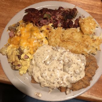 The Buttered Biscuit - Chicken lil. Which had chicken fried steak. Mommas eggs. Corn beef hash. And hash browns. - New American Near Me - Sumner, Washington The Buttered Biscuit - Chicken lil. Which had chicken fried steak. Mommas eggs. Corn beef hash. And hash browns. - New American Near Me - Sumner, Washington