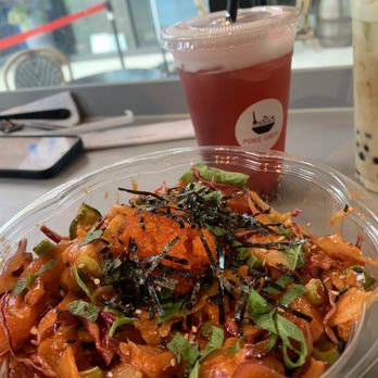Poke Crew - Double Dragon Poke + Hibiscus Cranberry Quince - Poke Near Me - Closter, New Jersey
