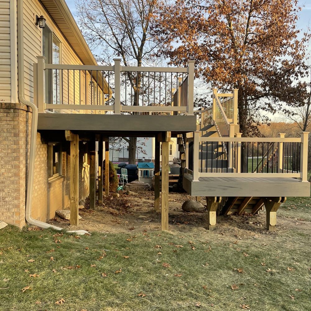 GM Construction - a deck being built on a house - Decks & Railing Near Me - Howell, Michigan GM Construction - a deck being built on a house - Decks & Railing Near Me - Howell, Michigan