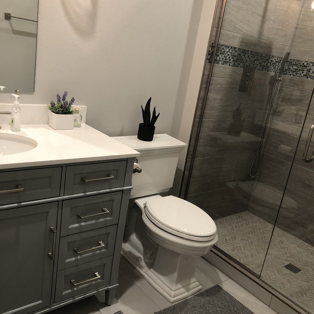 JDI Construction - Vanity and tile floor - General Contractors Near Me - Vancouver, Washington JDI Construction - Vanity and tile floor - General Contractors Near Me - Vancouver, Washington