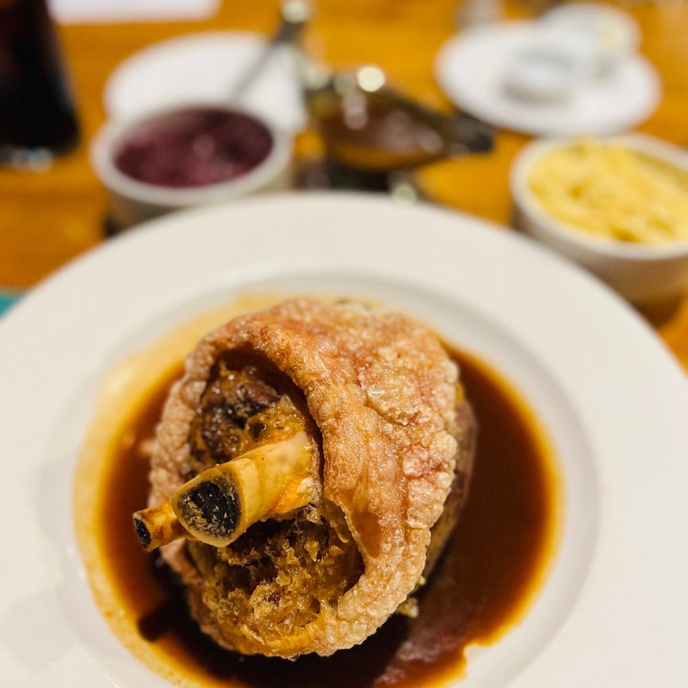 Black Forest Inn - Roasted Crispy Pork Shank or Schweinhaxe - German Near Me - Stanhope, New Jersey Black Forest Inn - Roasted Crispy Pork Shank or Schweinhaxe - German Near Me - Stanhope, New Jersey