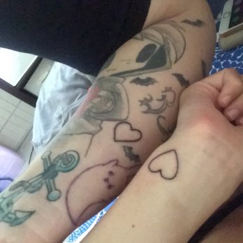 808 Tattoo - Outline of black heart cost $80 (+tip) per person at 808 tattoo in Kaneohe - Tattoo Near Me - Kaneohe, Hawaii