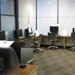 Grace Mellman Community Library - Newly expanded computer section affords more privacy.