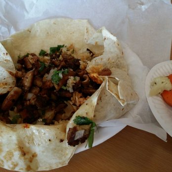 El Taco Llama - First Mexican tripe burrito. Asked them to make it extra crispy. Delicious! - Mexican Near Me - Reseda, California