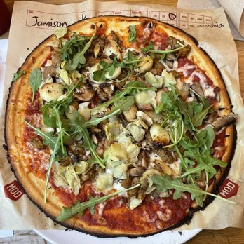 MOD Pizza - Jasper + artichoke hearts, roasted garlic, and arugula on a cauliflower crust - Fast Food Near Me - Woodinville, Washington