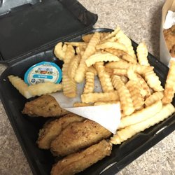 Wild Wing Station - 10 pc lemon pepper wings all flats and fries combo