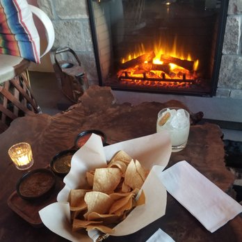 El Barrio - Chips and salsa trio with casa margarita by the fire. - Cocktail Bars Near Me - Guerneville, California El Barrio - Chips and salsa trio with casa margarita by the fire. - Cocktail Bars Near Me - Guerneville, California