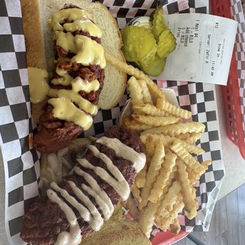 B’s Hot Chicken - Combo #4 sandwich and fries - Sandwiches Near Me - University Place, Washington B’s Hot Chicken - Combo #4 sandwich and fries - Sandwiches Near Me - University Place, Washington