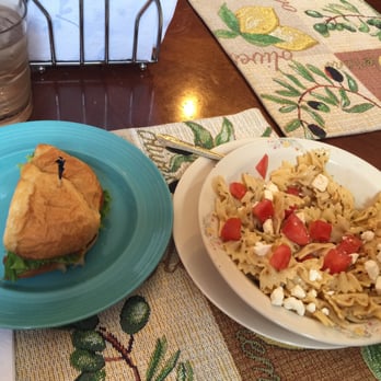Sister's Coffee House - Half Buffalo Turkey Sandwich and Pasta Salad. Sandwiches are delicious. Ask for this Pasta Salad, you're welcome. - Coffee & Tea Near Me - Princeton, West Virginia Sister's Coffee House - Half Buffalo Turkey Sandwich and Pasta Salad. Sandwiches are delicious. Ask for this Pasta Salad, you're welcome. - Coffee & Tea Near Me - Princeton, West Virginia