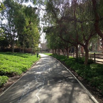 Hicks Canyon Regional Trail - Paved trail. And the unpaved trail is to the right on the other side of the fence. - Hiking Near Me - Irvine, California Hicks Canyon Regional Trail - Paved trail. And the unpaved trail is to the right on the other side of the fence. - Hiking Near Me - Irvine, California