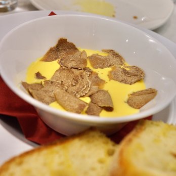 Osteria Dell'arco - Seasonal white truffle tasting menu - aosta cheese fondue with roasted croutons - Italian Near Me - Alba, CN