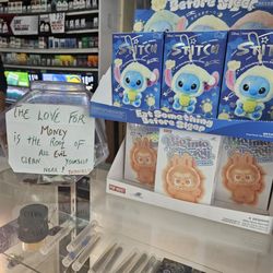Tip jar & Labubu's at the register