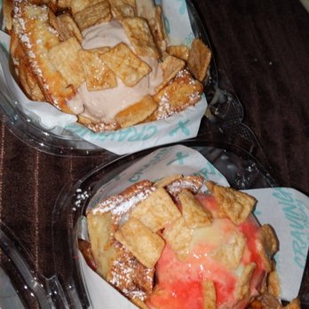Cravings Ice Cream - Strawberry cheesecake with cinnamon toast crunch Horchata w. Cinnamon toast crunch - Ice Cream & Frozen Yogurt Near Me - Bellflower, California Cravings Ice Cream - Strawberry cheesecake with cinnamon toast crunch Horchata w. Cinnamon toast crunch - Ice Cream & Frozen Yogurt Near Me - Bellflower, California